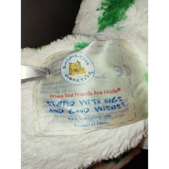 Build A Bear St Patrick’s Day Shamrock Clover Green White Teddy Bear Plush - Picture 6 of 13